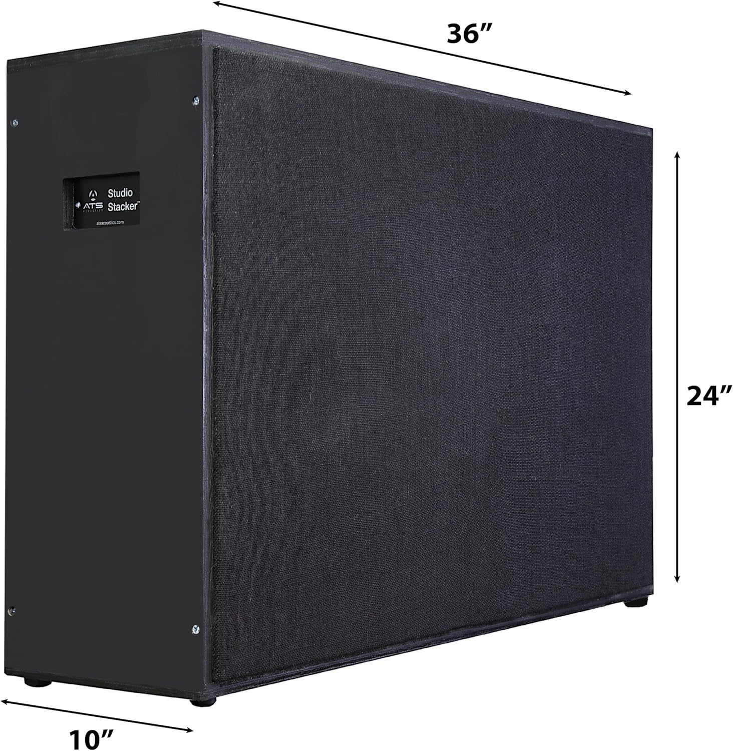 Studio Stacker Portable and Stackable Gobo and Bass Trap 24" x 36" x 10" (Black/Black Faces, Black Finish)