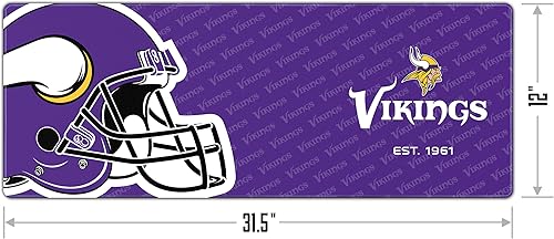 Vista 18 de YouTheFan NFL Logo Series - Almohadilla de escritorio, 31.5 x 12 pulgadas