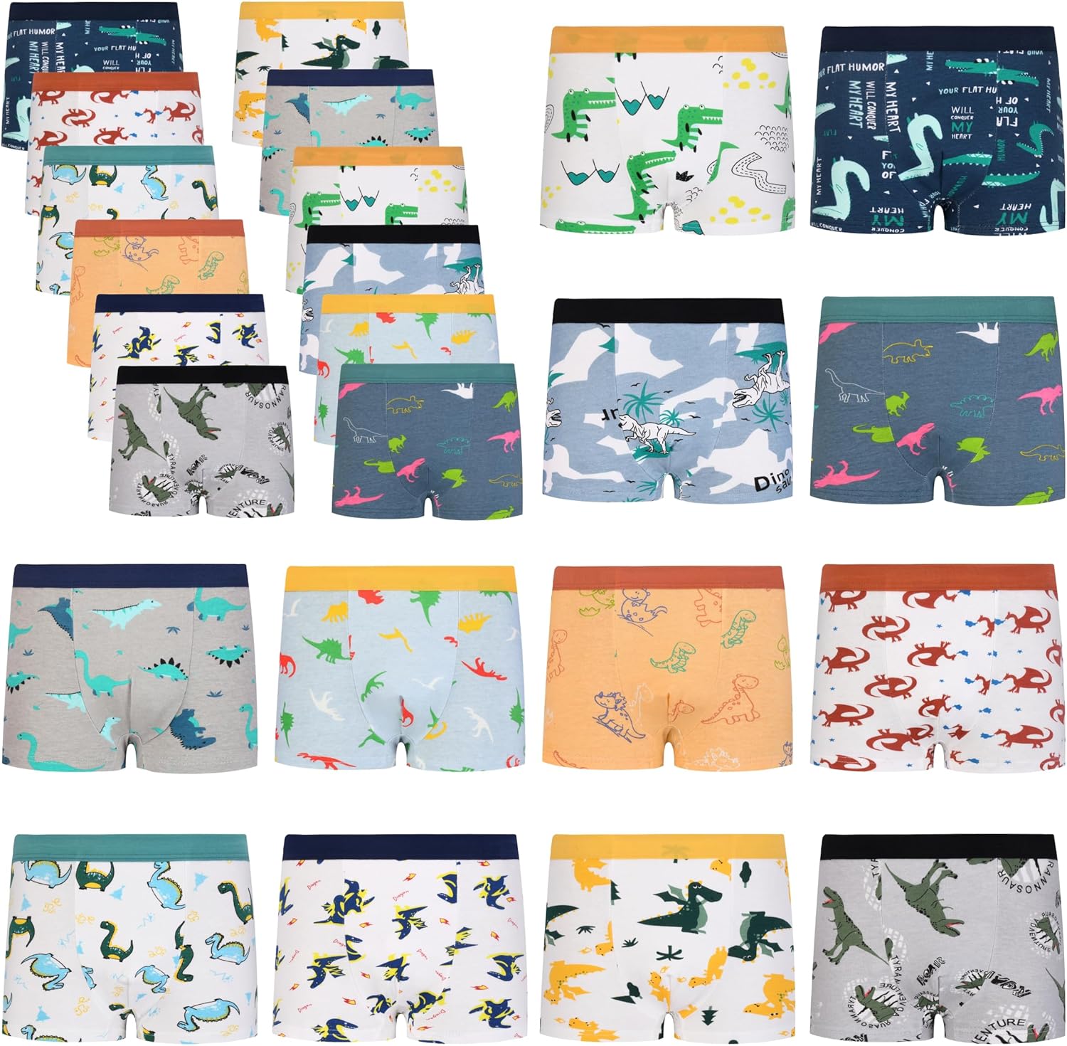 Cczmfeas Boys Kids Soft Cotton Fashion Boxer Briefs Toddler Breathable Underwear - Image 3