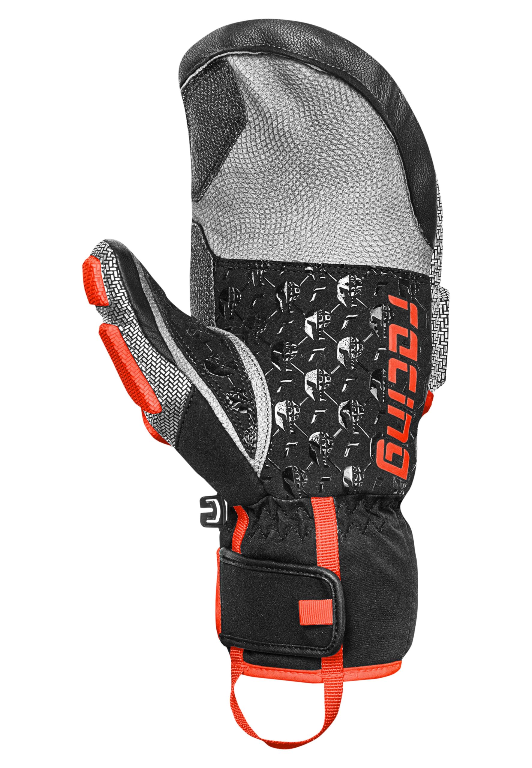 Reusch Worldcup Warrior GS Mitten – rękawiczki unisex Racing ze wzmocnieniem Primaloft Gold, Kevlar, wyściółka palców, kozia skóra, wodoodporne, wiatroszczelne, ergonomiczne, dla profesjonalistów w