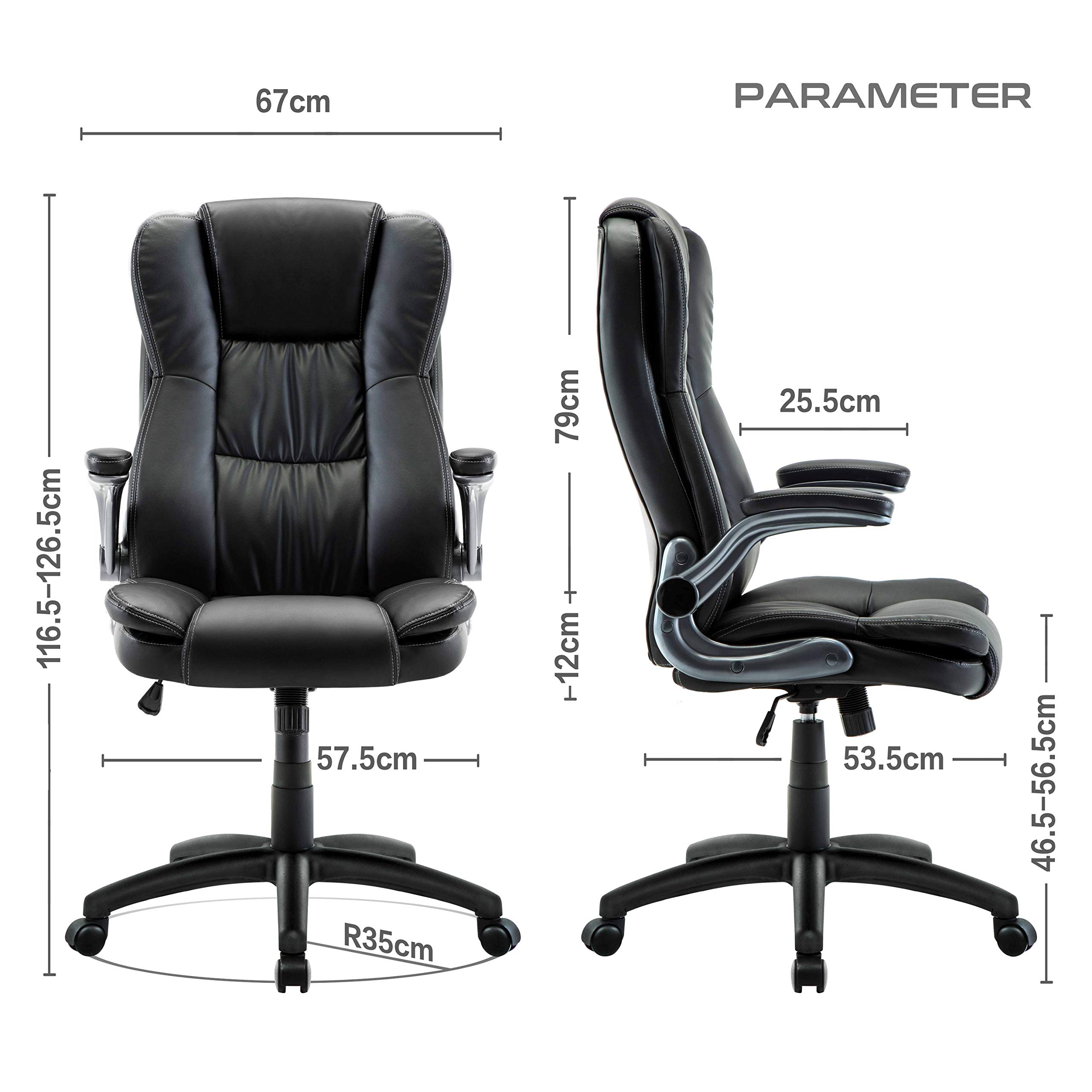 Buy IntimaTe WM Heart HighBack Executive Office Chair, Faux Leather