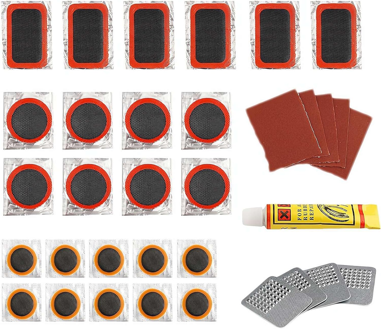 Bike Tire Repair Kits, Bike Tube Patch Kit 25 Pcs Kuwait Ubuy