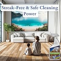 Vista 7 de Limpiador de madera y piso laminado Black Diamond, para parqué, real, natural y artificial, biodegradable, seguro para todos los pisos, negro, WOW QT