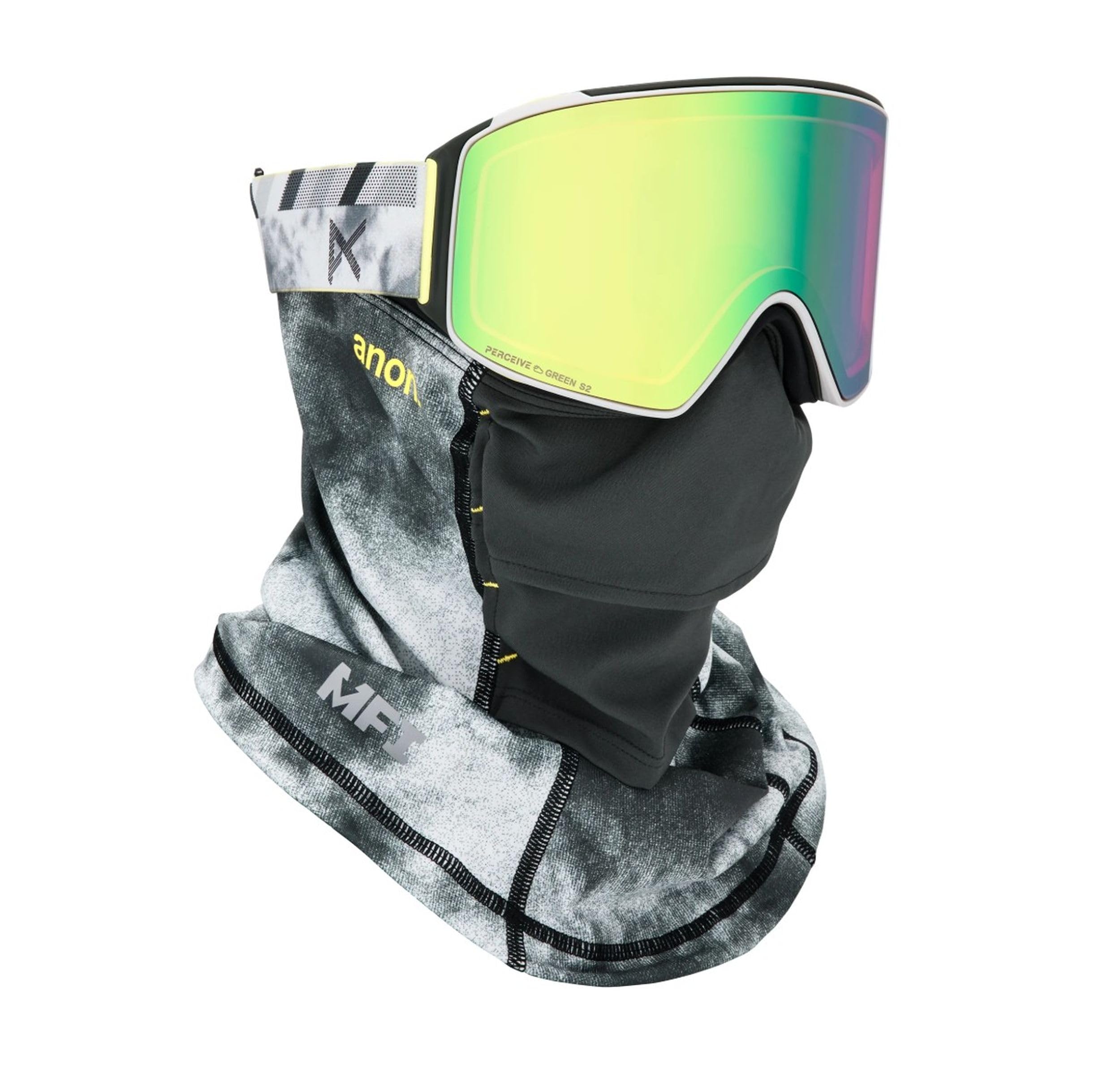 Anon M4 Cylindrical Snow Goggles + Bonus Lens + MFI® Face Mask - Low Bridge Fit