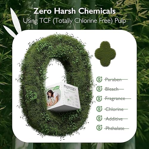 Miniatura 4 de Momcozy Pañales para recién nacidos, pañales de bambú natural, hipoalergénicos para pieles sensibles, pañales desechables, pañales orgánicos,