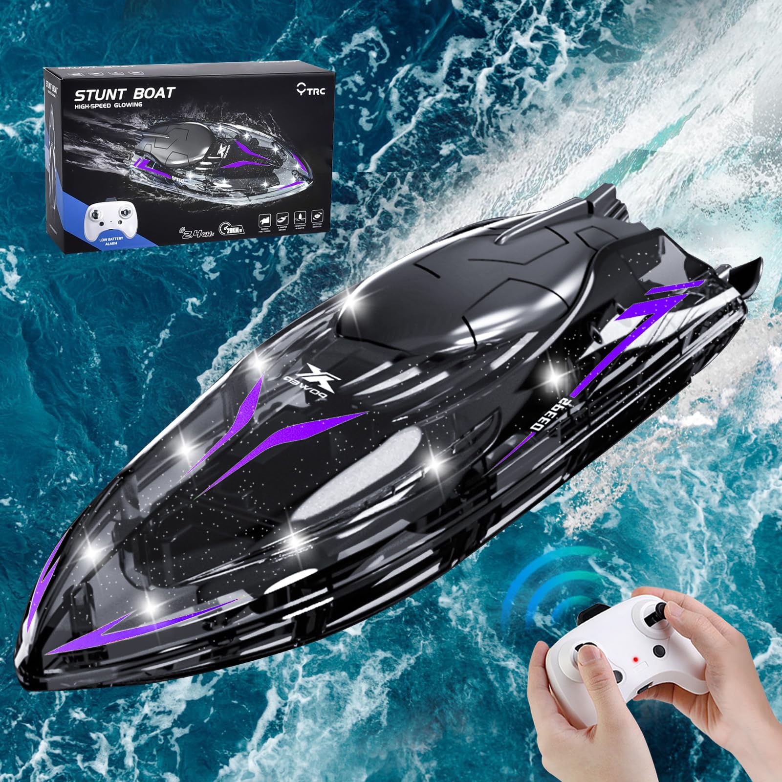 Bateau Telecommandé Bateau Télécommandé Rapide Pour Enfants De 8 à 12