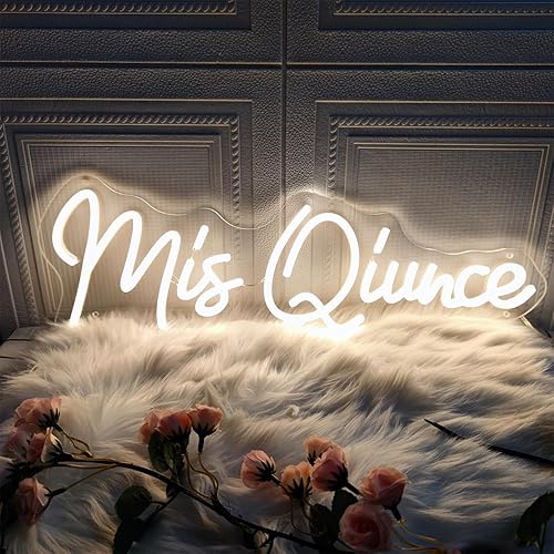 Miniatura 3 de Letrero de neón de membrillo para decoración de pared, letrero de neón de feliz cumpleaños para pared de dormitorio con interruptor regulable para