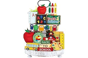 Back to School Tiered Tray Decorations Set of 25 - Fun Appreciation...