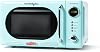 Nostalgia Retro 0.7 Cubic Foot 700-Watt Countertop Microwave Oven, Aqua