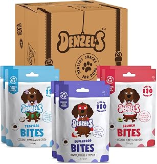 Denzel's Bites - Soft Baked Dog Training Treats - Fish Variety Pack (6 x 100g)