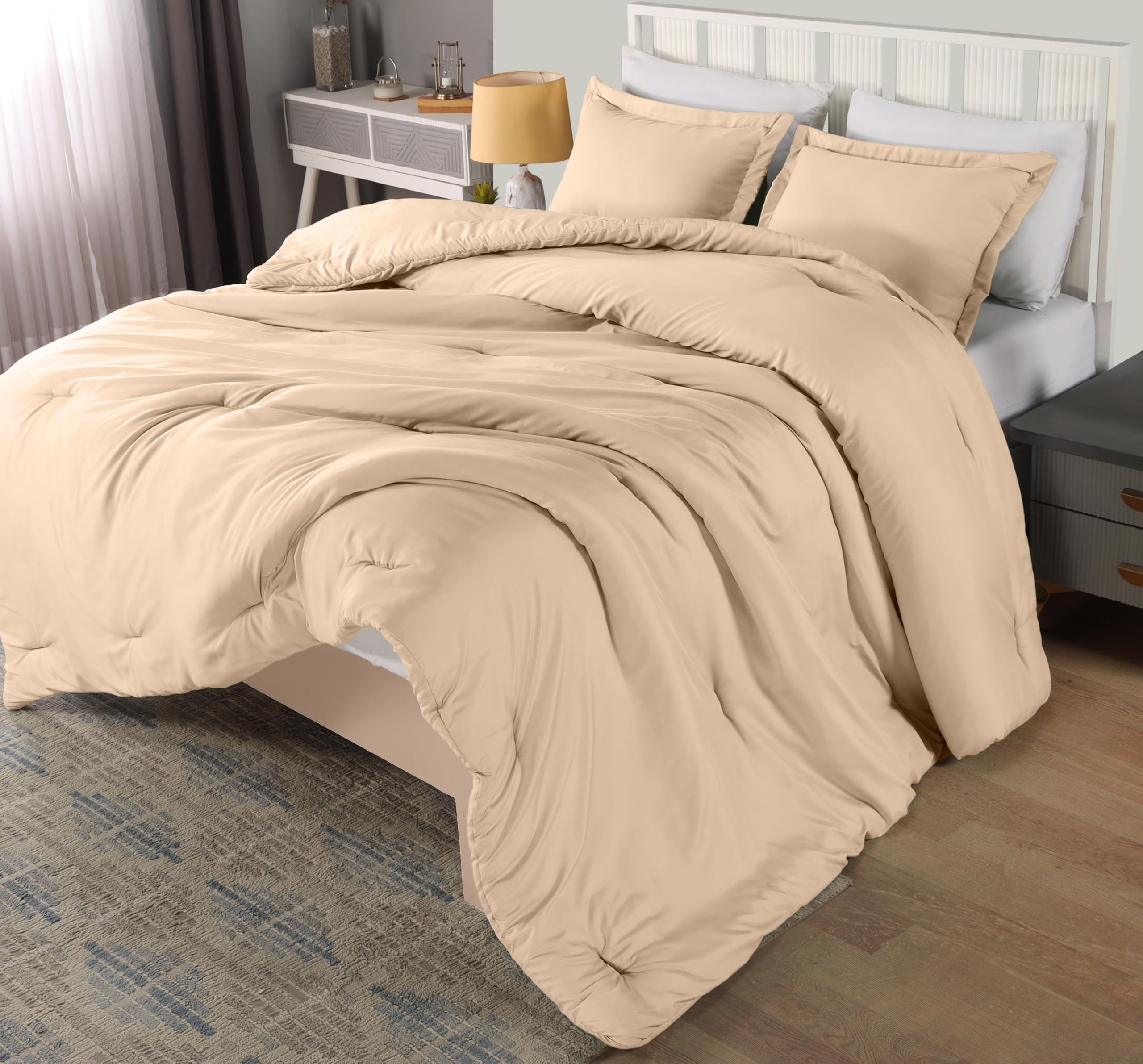 Utopia Bedding Arrows White Comforter Set - Queen -23 Utopia Bedding Arrows White Comforter Set - Queen -23