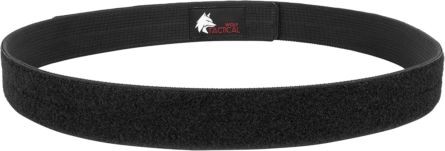 WOLF TACTICAL Loop Liner Inner for Duty & Battle Belt 1.5' Hook and Loop EDC Belt - Black Inner - Image 2