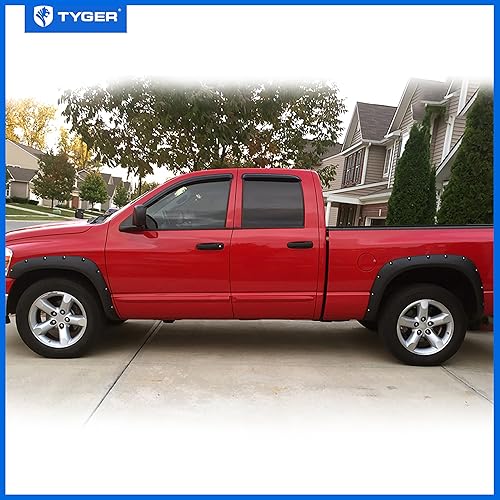 Miniatura 5 de Tyger Auto Fender Flare compatible con Dodge Ram 1500 2002-2008; 2500 3500 2003-2009 (no compatible con modelos de cama 06-09 de 8 pies), estilo