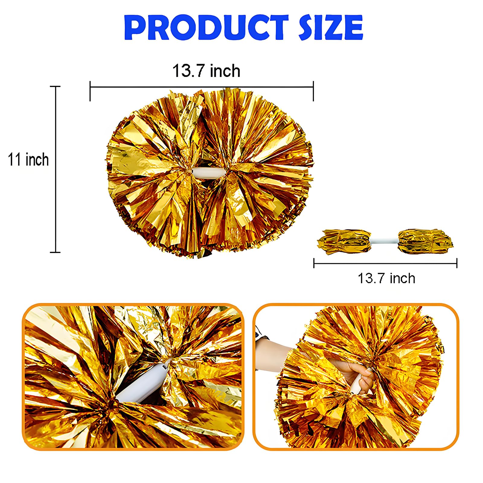 Pompons De Pom-pom Girl En Plastique Arc-en-ciel Pour Filles