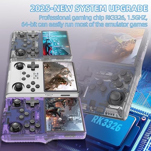 Miniatura 6 de R40S PRO - Consola de juegos retro, más de 30000 juegos HD, mini consola de video retro recargable de 3800 mAh con tarjeta TF de 256 GB, arcada de