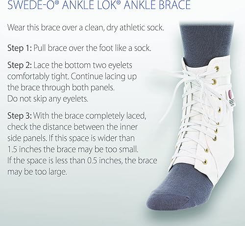 Miniatura 8 de Ankle Lok tobillera, ANKLELOKWHTTSMBULK, S, Blanco, 1, 1