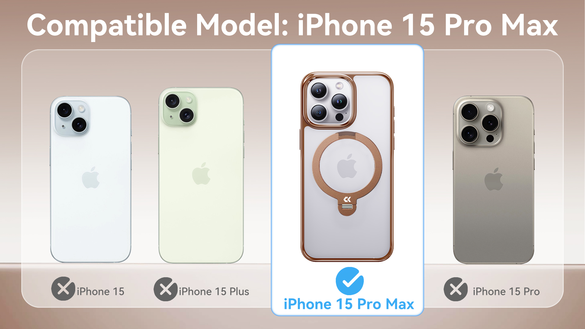 Amazon.com: CASEKOO Desert Titanium for iPhone 15 Pro Max Case