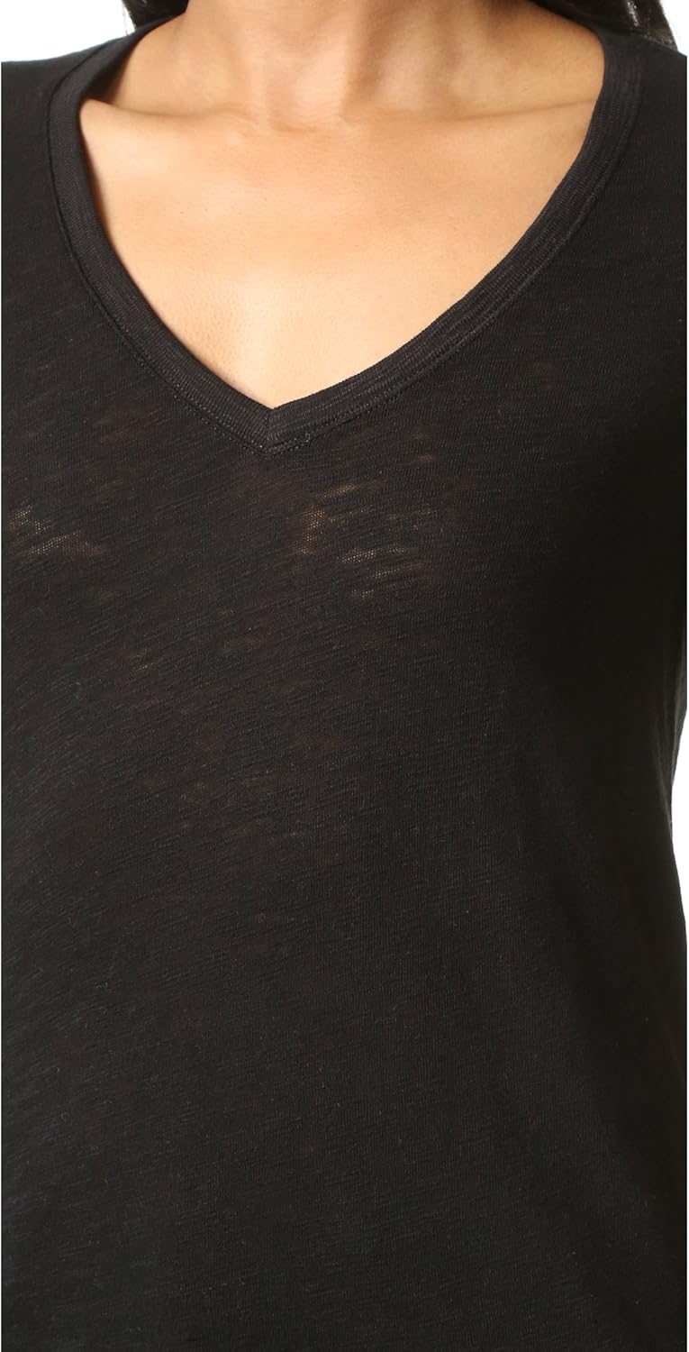 Anthony Thomas Melillo ATM Women's Schoolboy V Neck Tee - Image 5