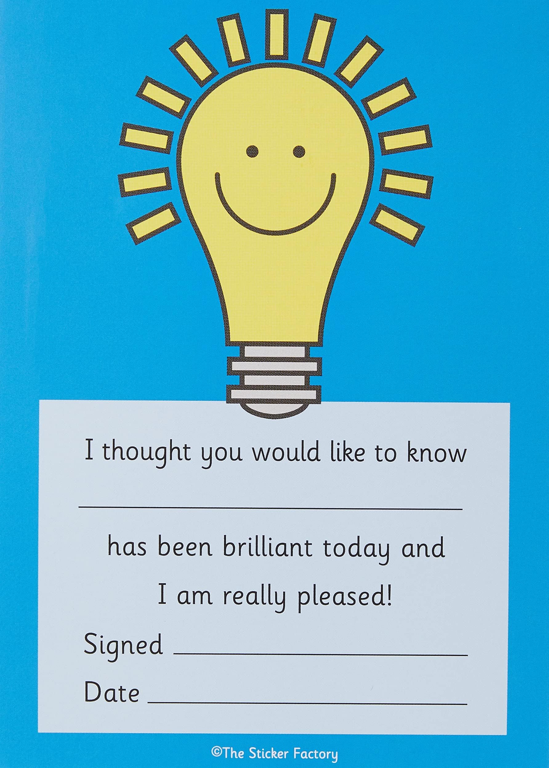 The Sticker Factory A6 Praise pad:lightbulb: 50 general reward notes, 810