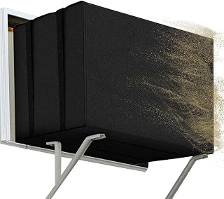 Funda para Aire Acondicionado de Ventana Exterior | Protector Invernal para Unidad de Ventana,Cubierta Impermeable de Poliéster 600D Aislante con Cordón para Exterior Hogar