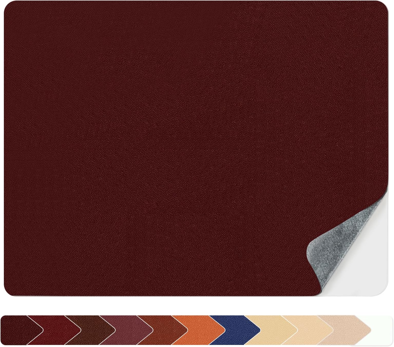 Numola Leather Repair Patch 8×11 inch Self-Adhesive Leather Repair Tape, Scratch/Holes Vinyl Repair Kit for Couch, Car Seat, Sofas, DIY Furniture Upholstery, Chair, Jackets, First-aid (Dark Wine Red)