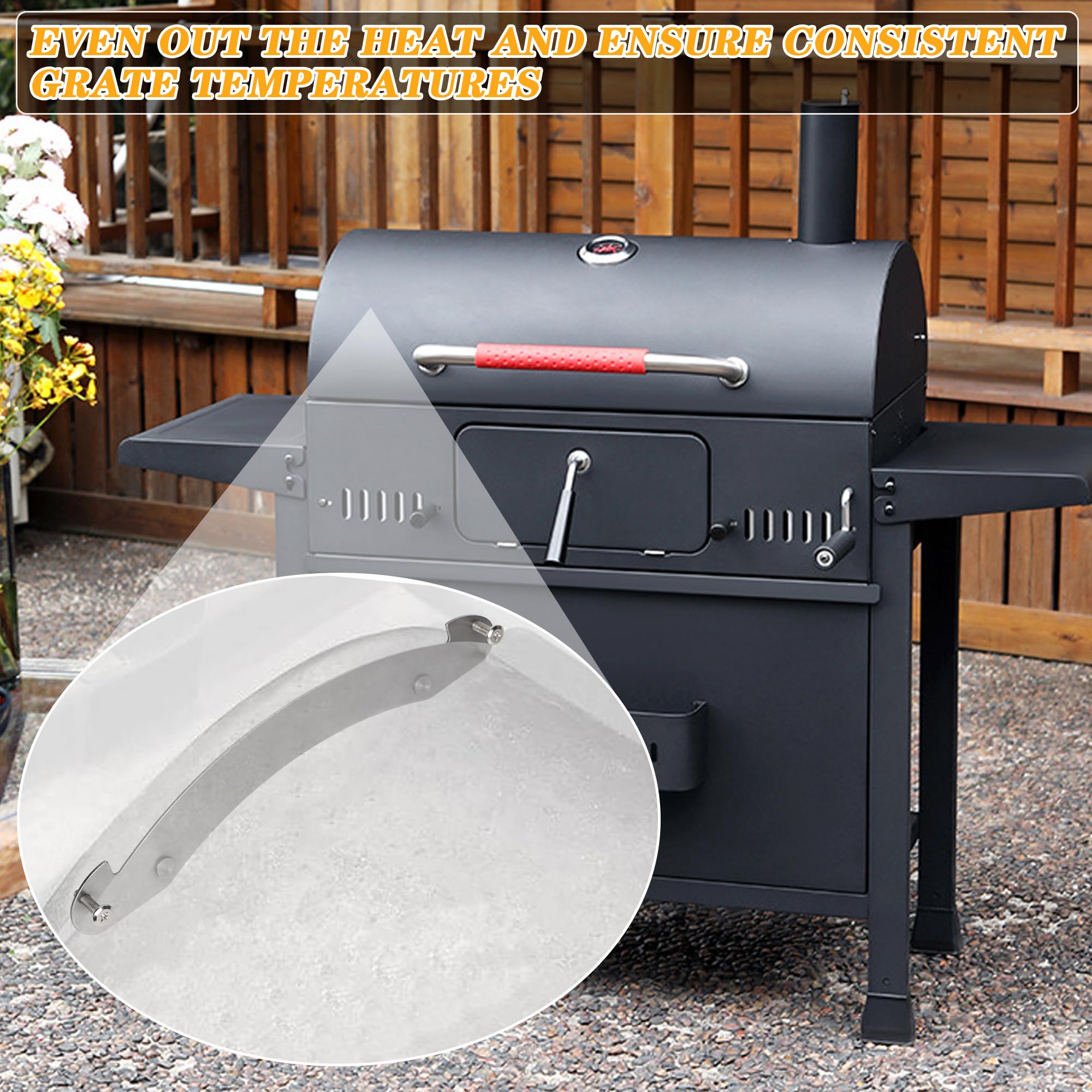 Stainless Steel Grill Heat Baffle Diffuser Replacement For Pit