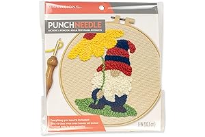 Dimensions Floral Gnome Beginner Punch Needle Kit
