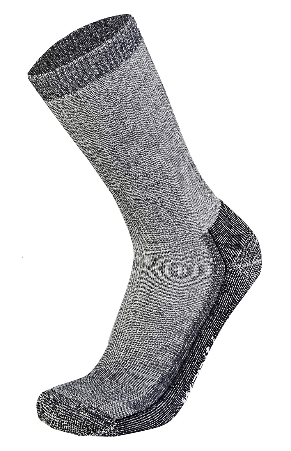 Wapiti Hombre Trek S07 de Merino Ultra Calcetines, Todo el año, Hombre, Color Negro, tamaño 45-47