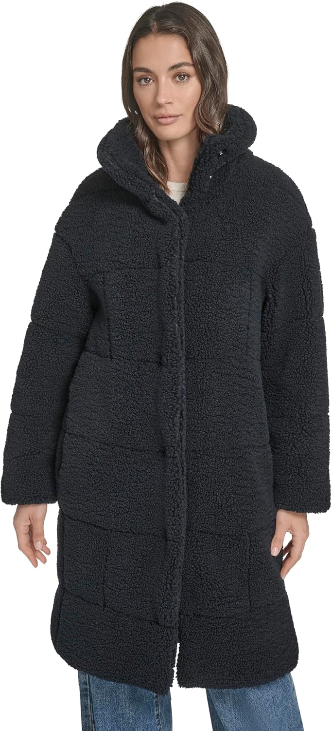 Levi's Women's Patchwork Quilted Teddy Coat