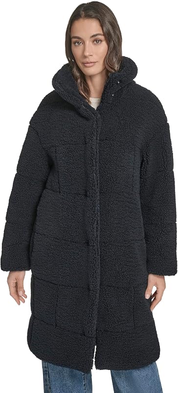 Abrigo de felpa acolchado Patchwork de Levi's para mujer