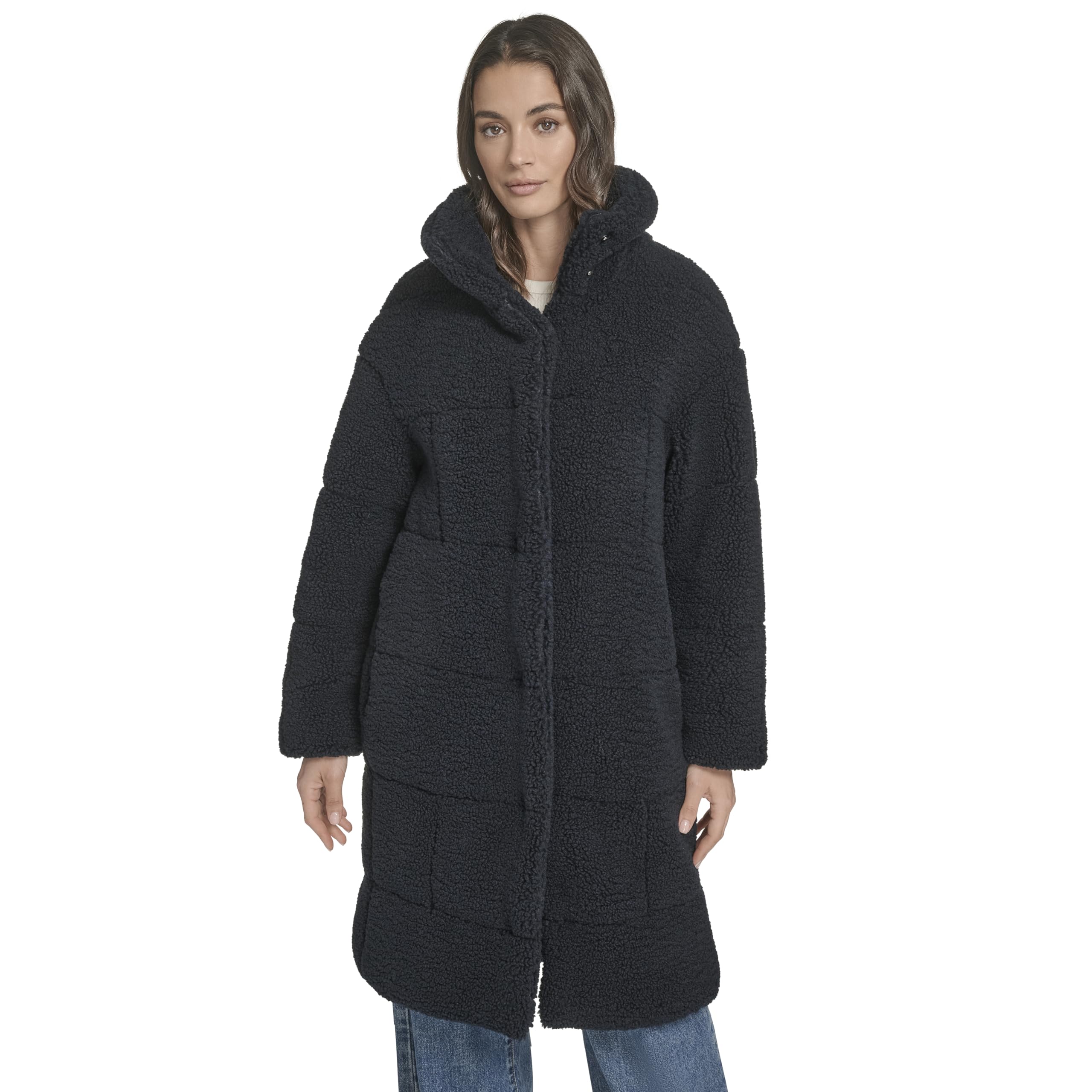 Levi's Patchwork Quilted Teddy Coat