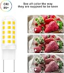 G8 Led Bulb Dimmable for GE Microwave Oven, 120V 50W Kitchen Over Stove Light/Surface Light Bulb for GE Over The Range Microwave Hood, Replaces WB08X10057 WB08X10051, 5W 500LM Warm White 3000K, 2 Pack