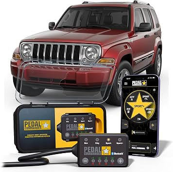 PEDAL COMMANDER for Jeep Liberty 2008-2012 Throttle Response Controller Fits 2nd Gen, Base Model, Jet, Limited, Renegade, Sport, 3.7L, Jeep Liberty Accessories