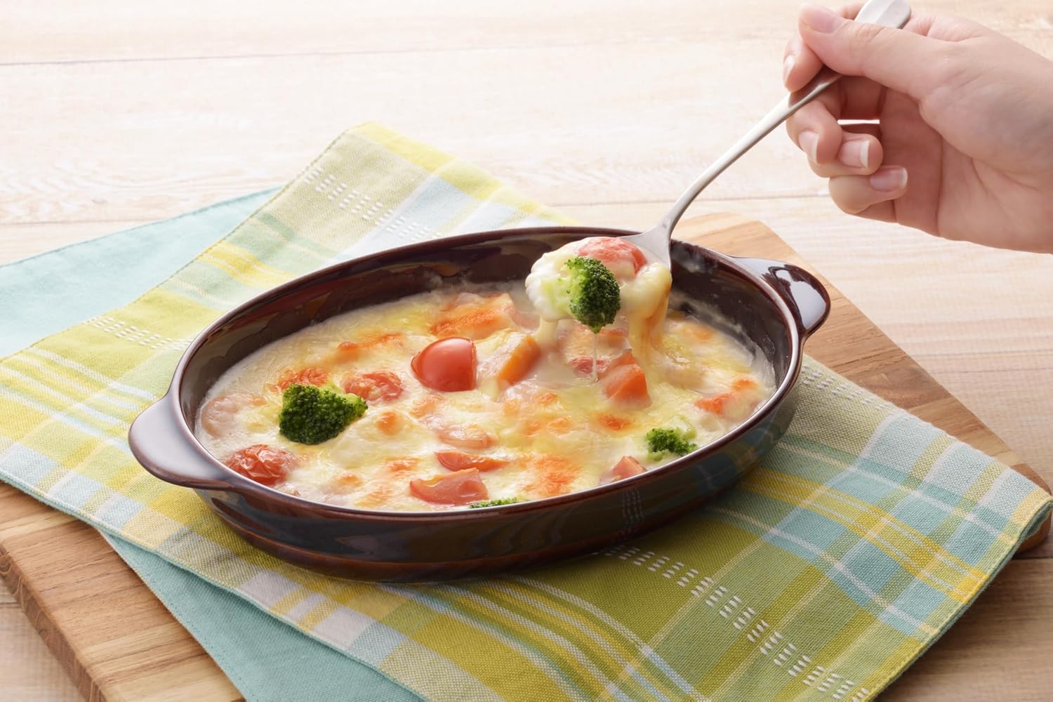 Nakashima Gratin Dish Stew Plate, Brown, Stacking, Everyday Main Plate (Set of 2)