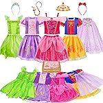 Meland Princess Dress Up - Dress Up Clothes for Girls with Toys,Christmas Birthday Gift for Toddler Girls 3,4,5,6,7,8 Years