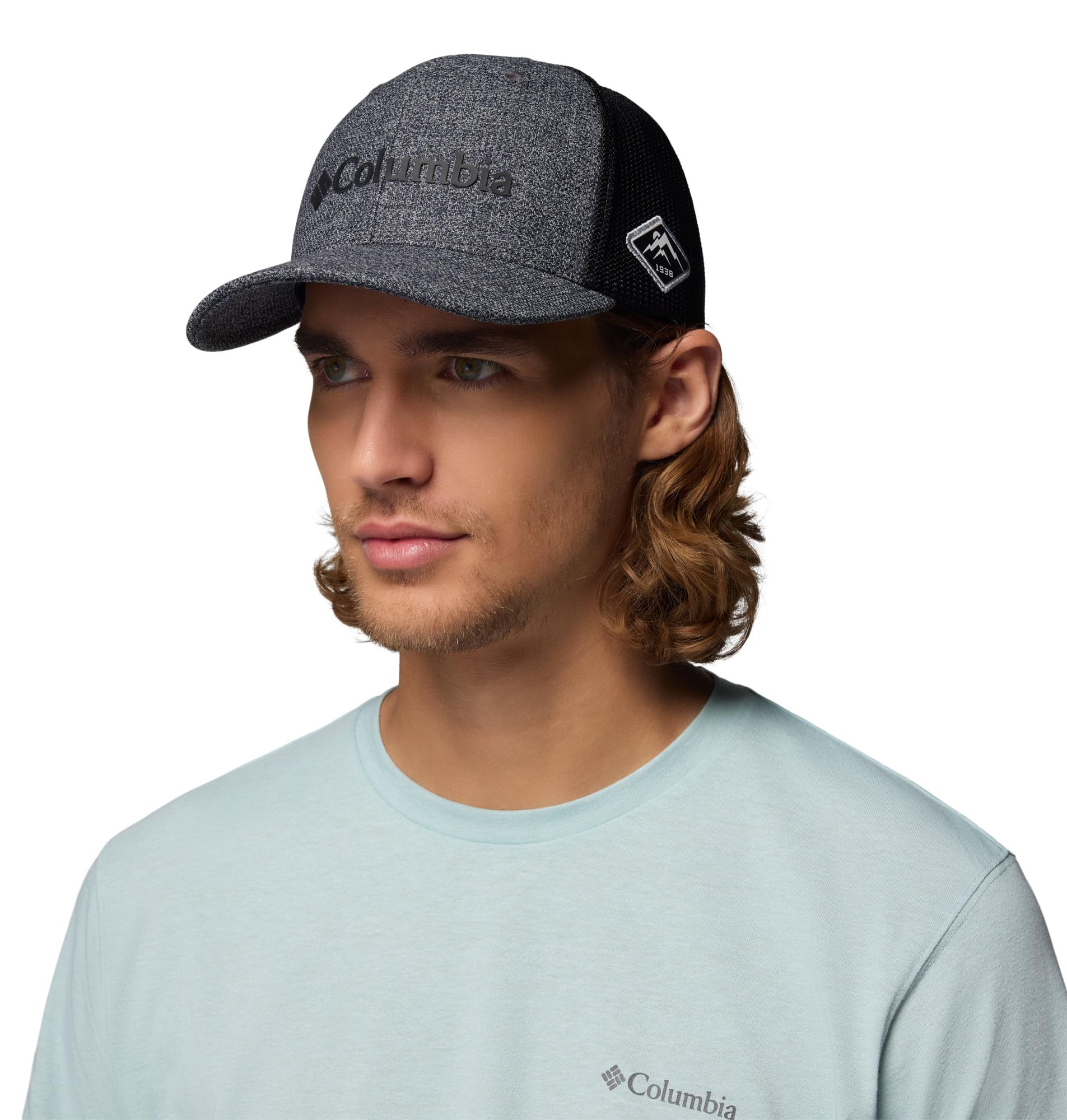 Columbia Sportswear PFG Casquette en Maille, Grill chiné/Noir, L/XL