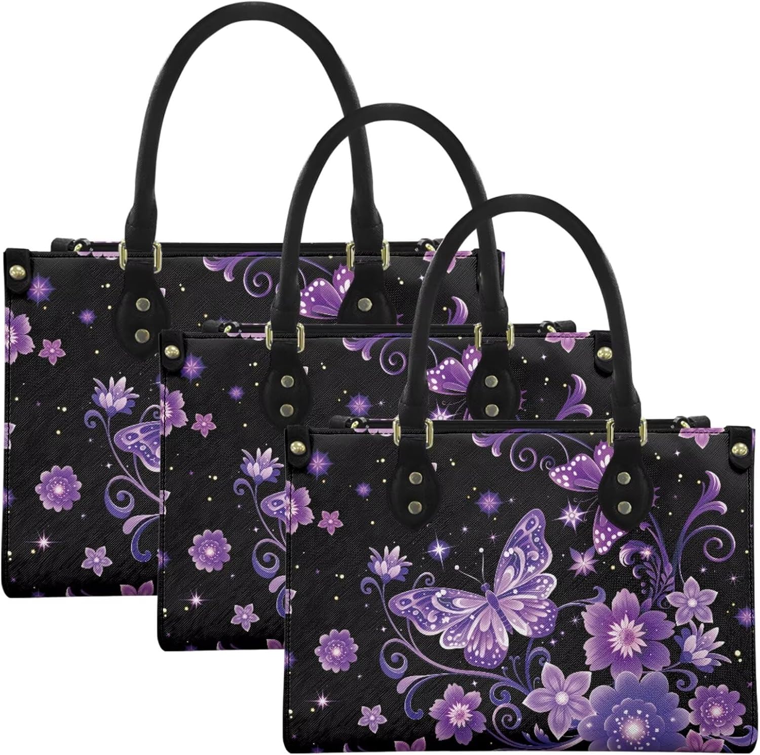 Womens Christmas Crossbody Handbag Large Christmas Shoulder Tote Bag with Zipper