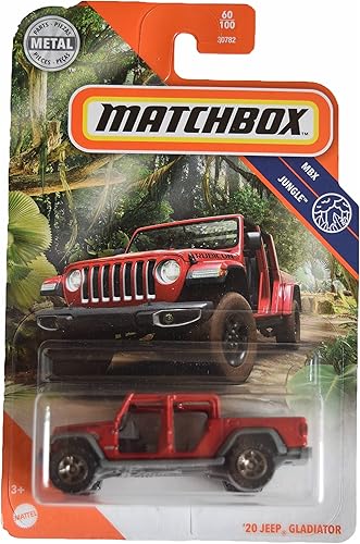 Matchbox Jeeps Gladiador '20, rojo Jungle 60100
