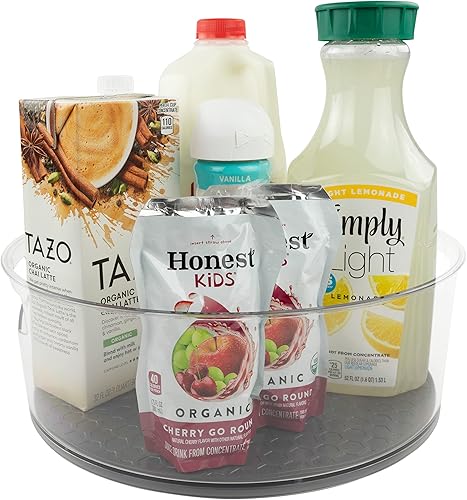 Spectrum Hexa Lazy Susan - Bandeja giratoria de almacenamiento para refrigerador, despensa, gabinete, mesa y organización de estantesperfecta para