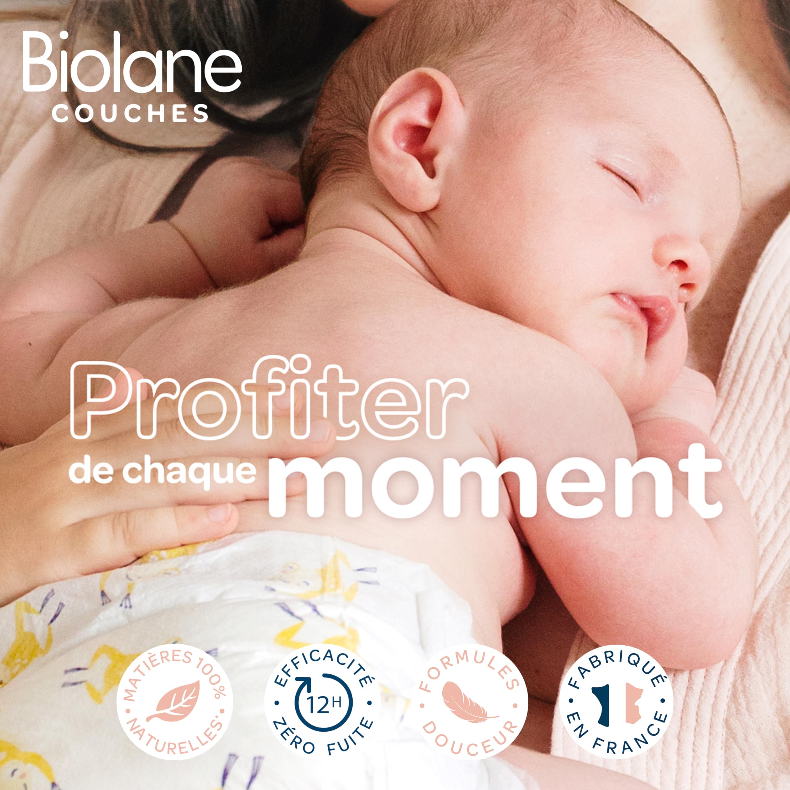 BIOLANE Coffret Cadeau Naissance 10 Essentiels Bébé Couches Lingettes H2O Lange Doux Soins Eau de Toilette Complet