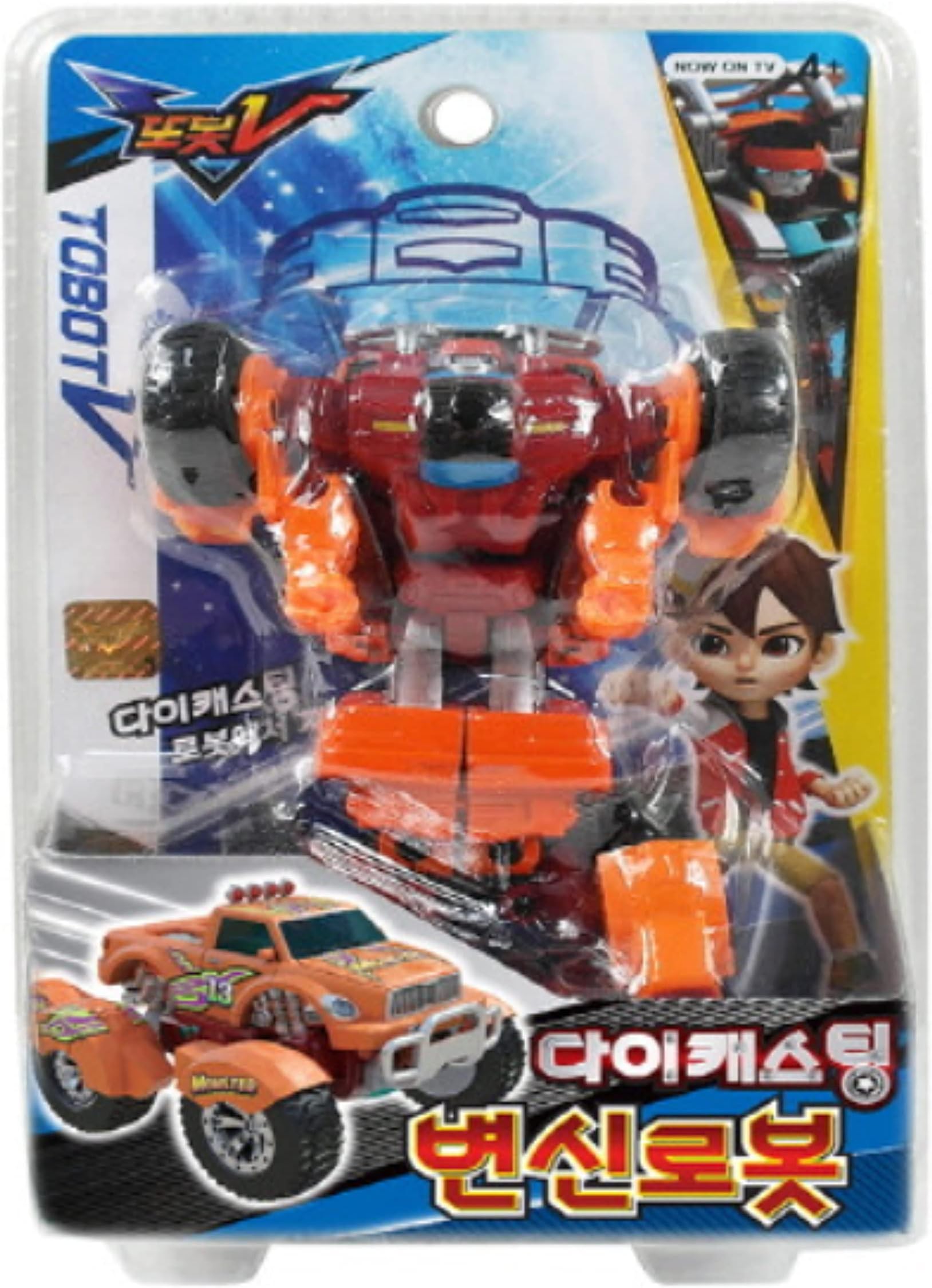 TOBOT V Mini Monster / A Type / 1ea / Trasformer Robot from car Toy / Korean Animation Robot Character / Age Recommended: 48+ Month