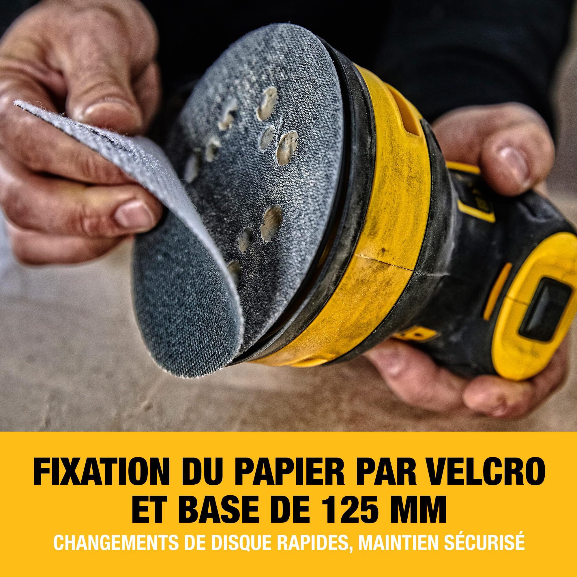 DEWALT Ponceuse excentrique filaire, 280W, 125 mm, DWE6423-QS