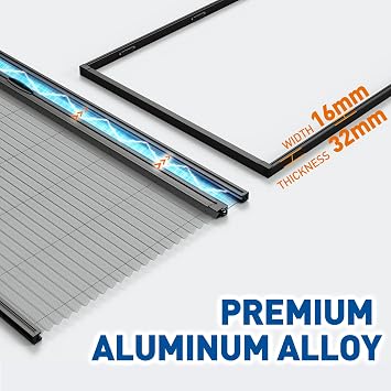 MAGZO Custom Heavy Duty Retractable Screen Door - Center Opening | Thick Removable Aluminum Frame, Tough PET Mesh, No-Drill Reversible for Balcony, Patio, Sliding Doors, Critter Block