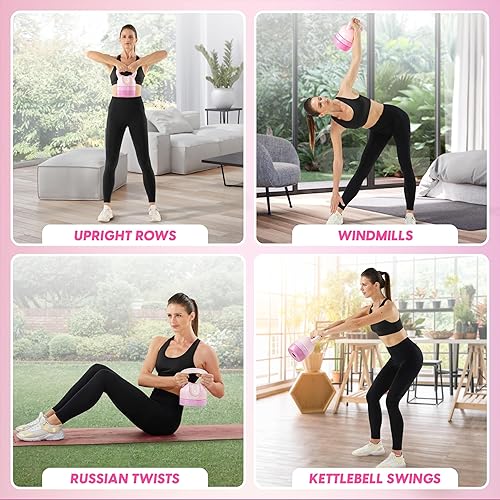 Miniatura 6 de Yes4All Juegos de pesas rusas  Juego de pesas rusas ajustables para entrenamiento de fuerza  Peso ajustable para entrenamientos versátiles