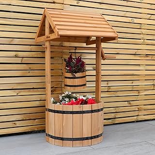 Woodside Wooden Well Planter