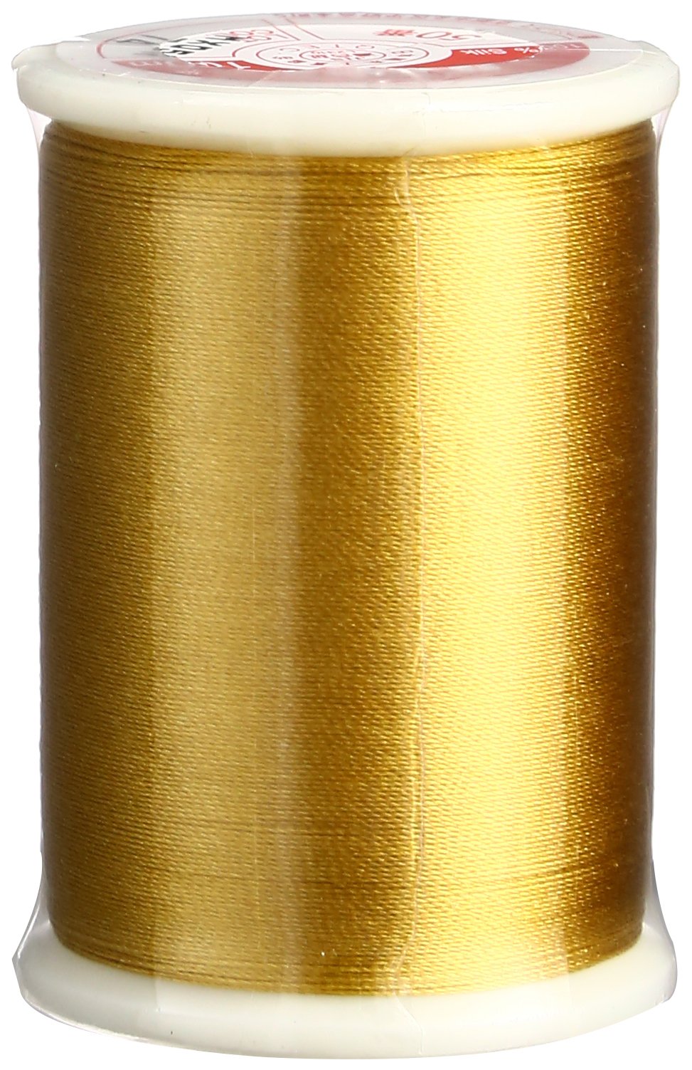 Superior Threads Tire Silk #50 3-Ply 50-Weight High Sheen Silk Embroidery Quilting Sewing Thread - 109 Yard Spool (#074 Mustard)