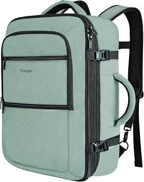 Vancropak Travel Bag, 40L Expandable Carry on Backpack for Airline Approved | Hidden Shoulder Strap, Business Backpack for Men, Overnight Lightweight Carry on Luggage, Water Resistant Suitcase Daypack