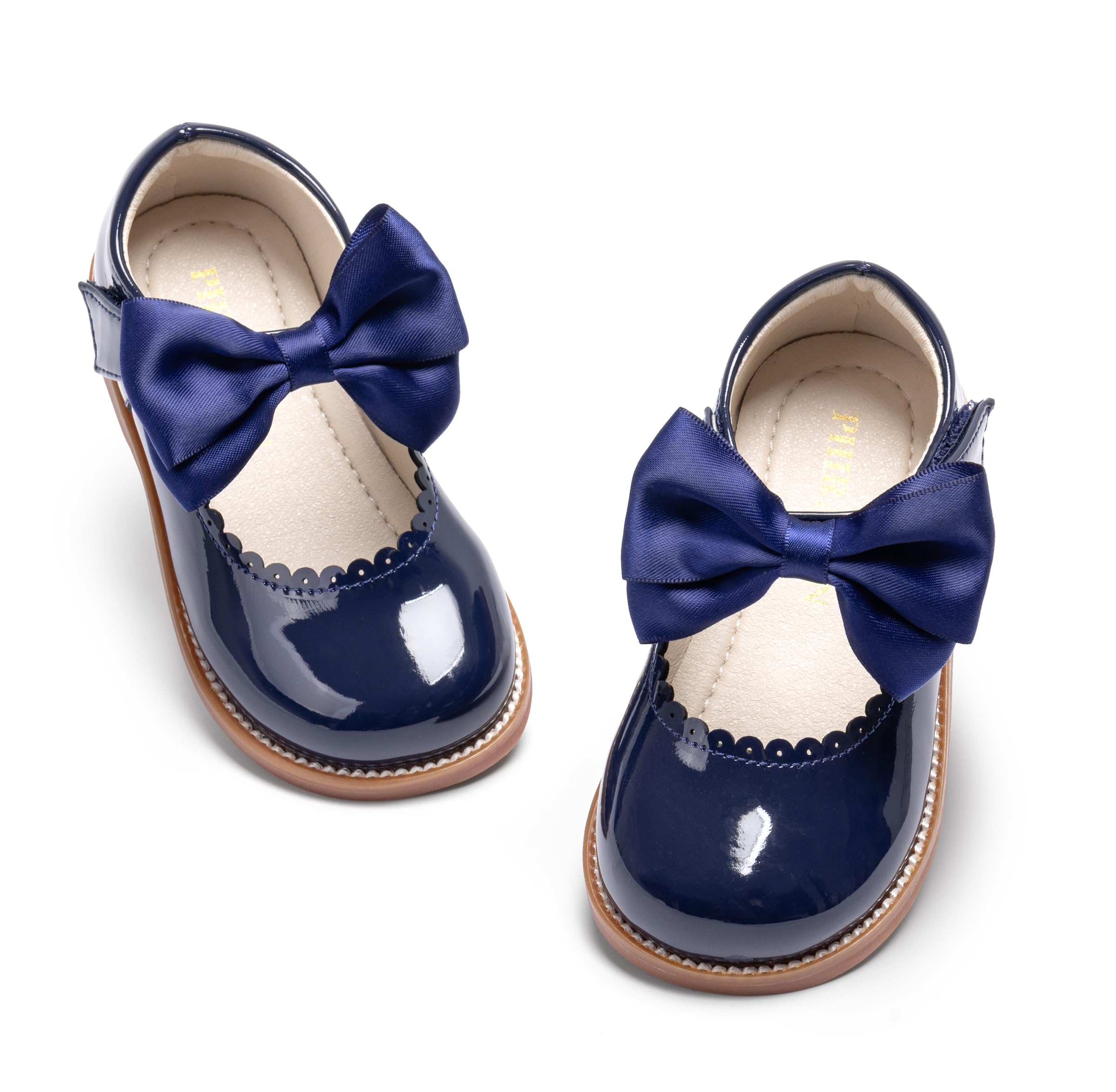 PHIRAMIN Toddler Girl Mary Jane Dress Oxford Shoes-Little Girl School Uniform Shoes for Wedding Party