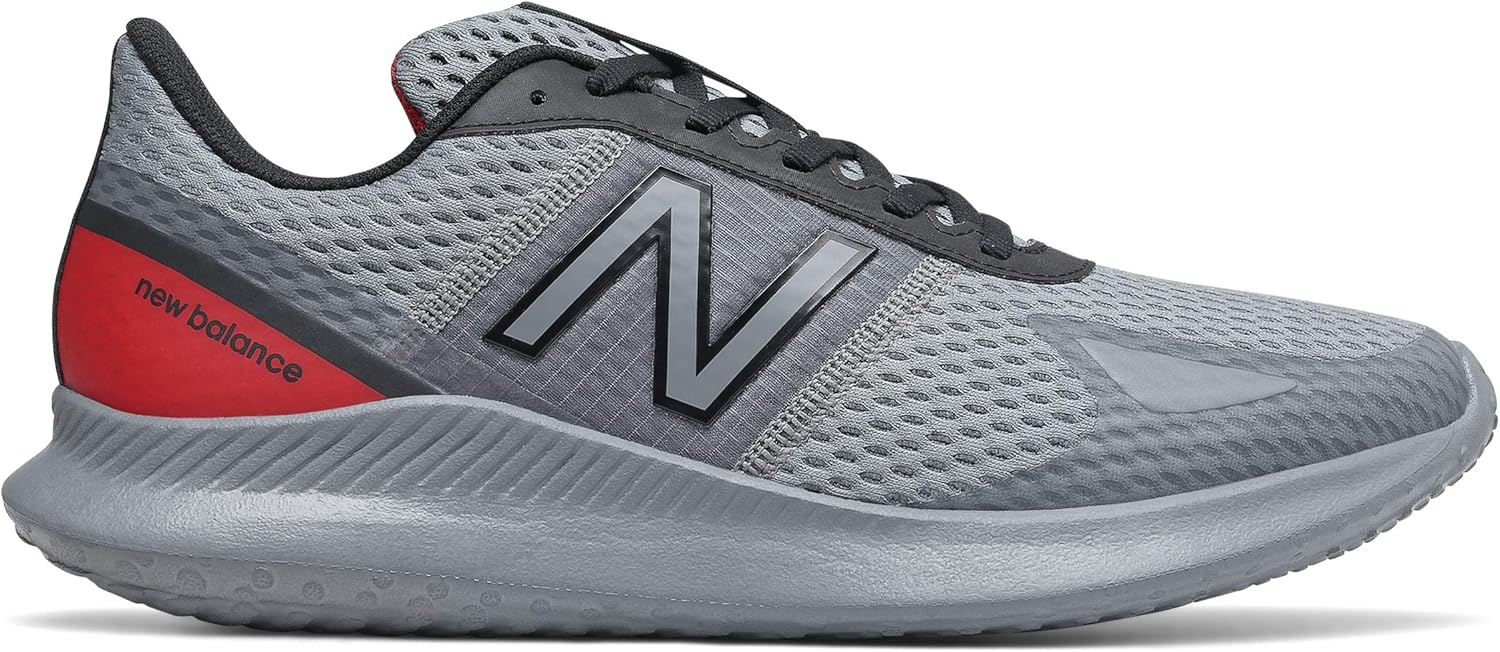 New Balance Men's Vatu V1 Running Shoe 7 Gunmetal/Team Red
