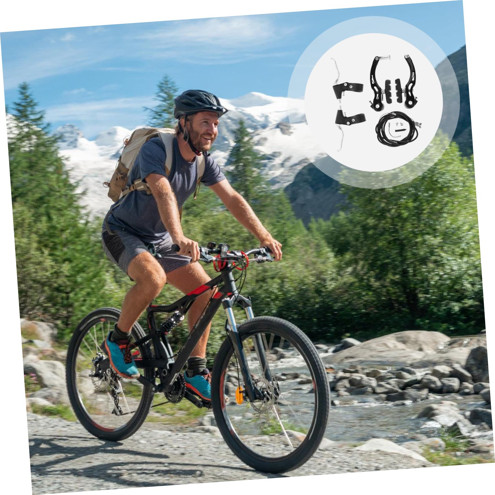 Freno Bicicleta De Freno Disco Mecánico Palancas Plegables Robusto Seguro